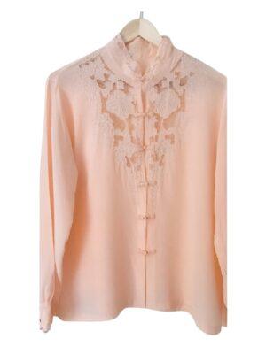 The Survivors S01 Yerin Ha Pink Lace Blouse