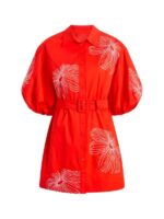 The View 2025 Alyssa Farah Griffin Red Floral Mini Dress