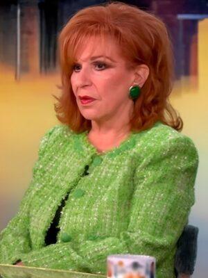 The View 2025 Joy Behar Green Tweed Jacket