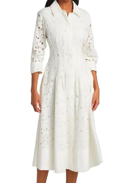 The View 2025 Kristin Davis Eyelet Shirt Dress