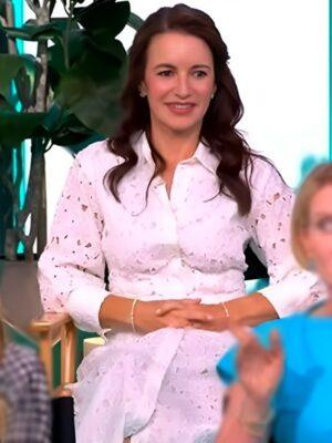 The View 2025 Kristin Davis Eyelet Shirt Dress