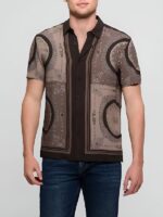 The Young And The Restless S50 Damian Kane Brown Medallion Shirt