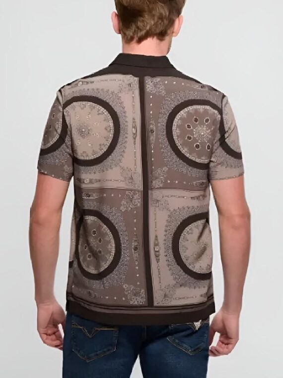 The Young And The Restless S50 Damian Kane Brown Medallion Shirt