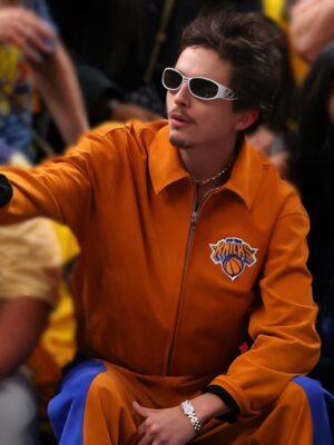 Timothee Chalamet Knicks Game Six Jacket