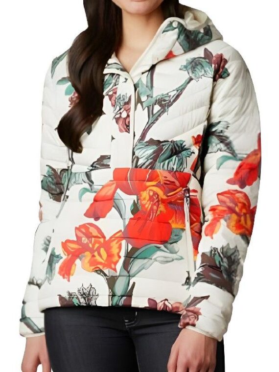 Top Chef S22 Paula Endara White & Red Floral Quilted Jacket