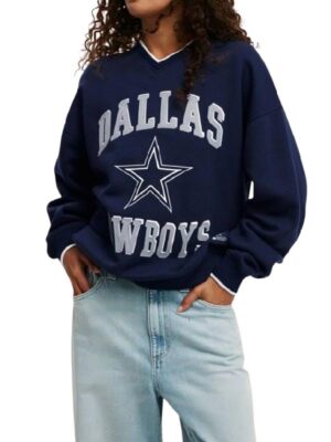 Americas Sweethearts Dallas Cowboys Cheerleaders Victoria Kalina Blue Cowboys Sweatshirt