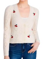 We Were Liars 2025 Esther McGregor Pointelle Cherry Cardigan