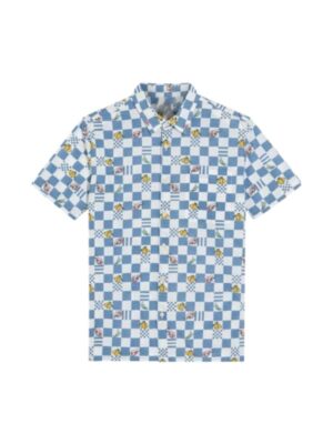 Access Daily Paul Zahn Blue and White Check Shirt