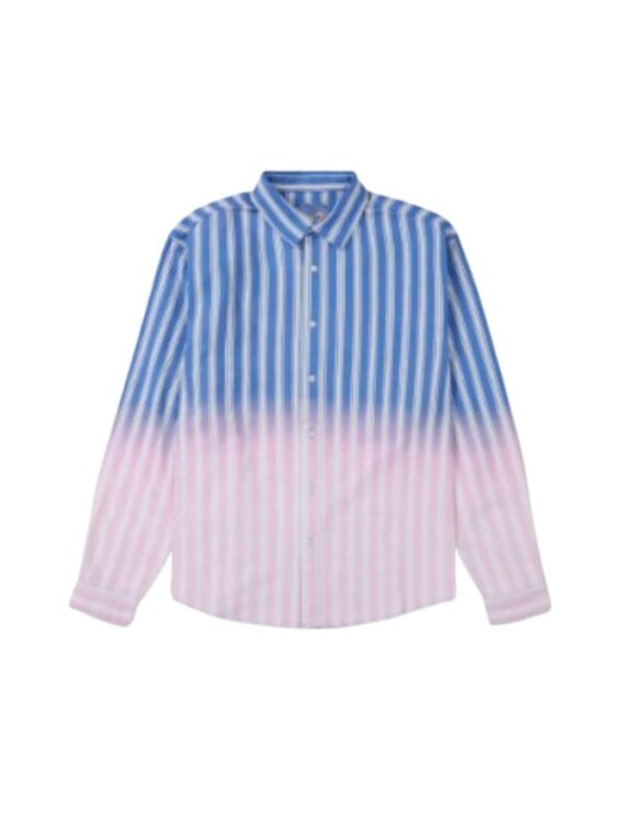 Access Hollywood 2025 Scott Evans Striped Ombre Shirt