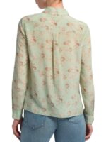 Access Hollywood Zuri Hall Green Floral Shirt