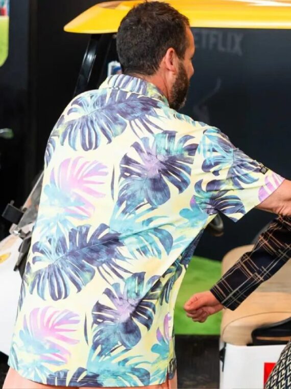 Adam Sandler Netflix’s Happy Gilmore 2 Polo Leaf Printed Shirt