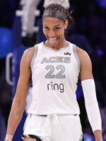 A’ja Wilson Las Vegas Aces White Jersey