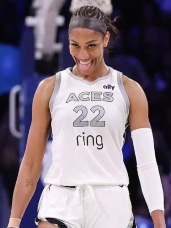 A’ja Wilson Las Vegas Aces White Jersey
