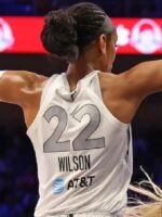A’ja Wilson Las Vegas Aces White Jersey
