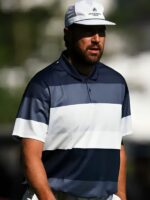 American Century Championship Travis Kelce Colorblock Polo T-Shirt