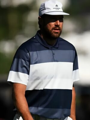 American Century Championship Travis Kelce Colorblock Polo T-Shirt