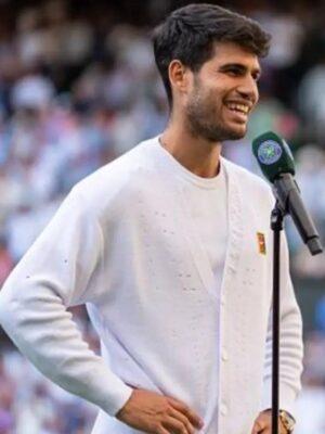 Wimbledon Tennis Championships 2025 Carlos Alcaraz Cardigan