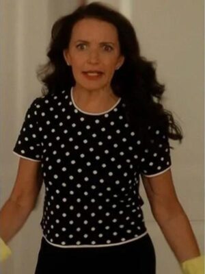 And Just Like That S03 Kristin Davis Polka Dot Sweater