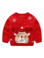 Christmas Snowflake & Deer Red Sweater