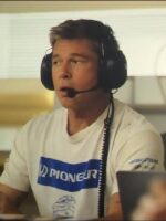 F1 The Movie 2025 Brad Pitt White T-shirt