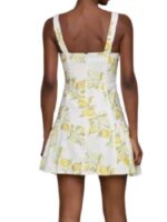 Access Daily Kit Hoover White Lemon Print Mini Dress