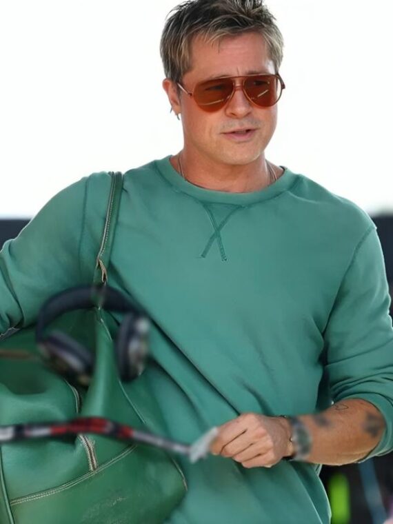 F1 The Movie Brad Pitt Green Sweatshirt