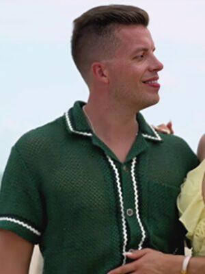 90 Day Fiance Happily Ever After Jovi Dufren Green Crochet Shirt