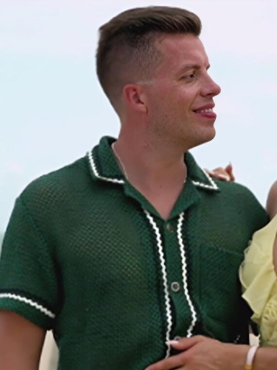 90 Day Fiance Happily Ever After Jovi Dufren Green Crochet Shirt