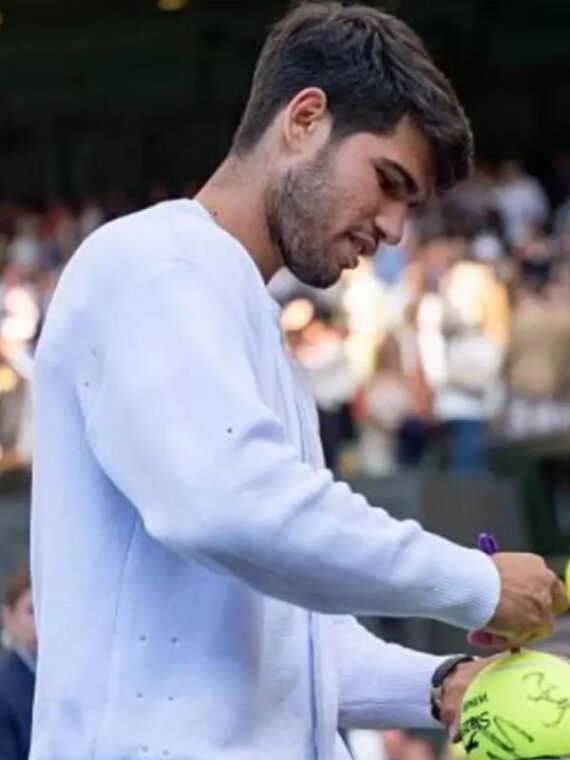 Wimbledon Tennis Championships 2025 Carlos Alcaraz Cardigan