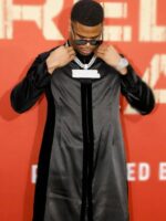 Abdul Carter 2025 NFL Draft Red Carpet Long Coat