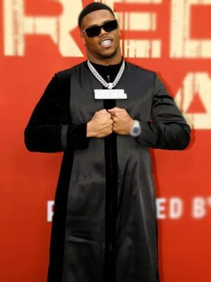 Abdul Carter 2025 NFL Draft Red Carpet Long Coat