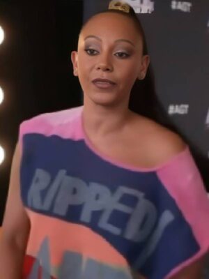 Access Hollywood Mel B Multicolor Knit Top