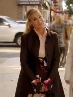 And Just Like That Sarah Jessica Brown Coat