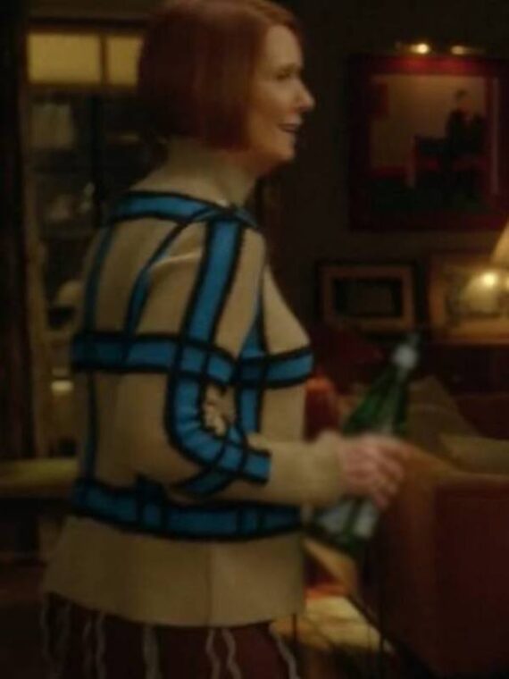 And Just Like That Miranda Hobbs Check Sweater