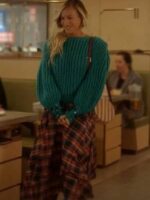And Just Like That Sarah Jessica Parker Blue Knit Sweater