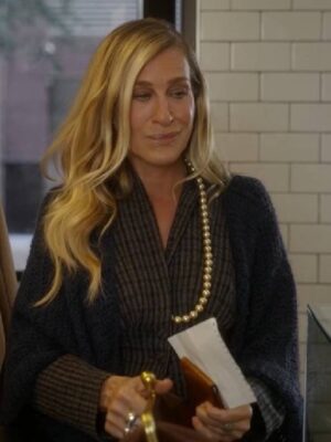 And Just Like That Sarah Jessica Parker Checked Tailored Jacket