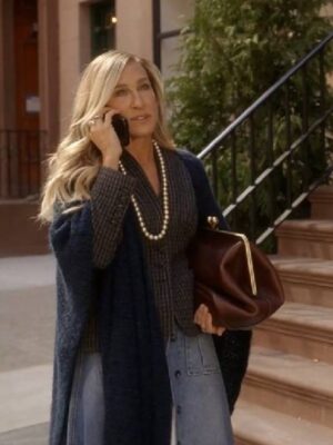 And Just Like That Sarah Jessica Parker Checked Tailored Jacket