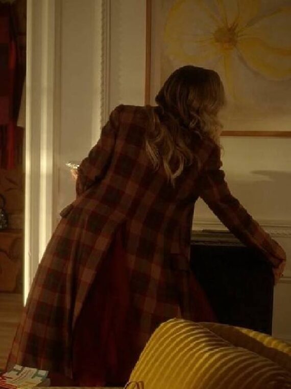 And Just Like That Sarah Jessica Plaid Long Coat