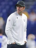 Shane Steichen NFL Preseason 2025 Indianapolis Colts White Sweatshirt