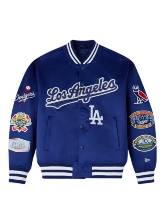 OVO x New Era x MLB Dodgers Varsity Jacket