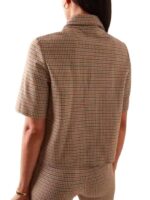 Only Murders In The Building S05 Selena Gomez Plaid Polo Top