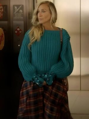 And Just Like That Sarah Jessica Parker Blue Knit Sweater