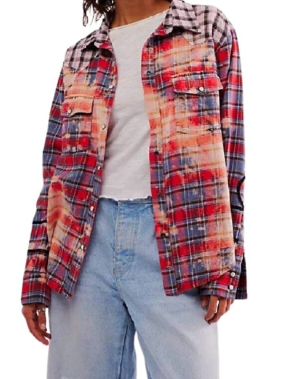 Sullivans Crossing S03 Sydney Mix Print Plaid Shirt