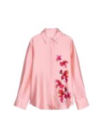A Nossa Tarde Tânia Ribas de Oliveira Floral Print Satin Blouse