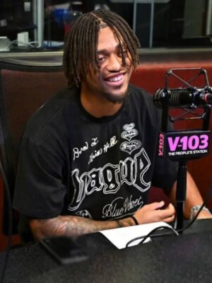 A.J.Terrell The Big Tigger Morning Show with Jazzy McBee Black T-shirt