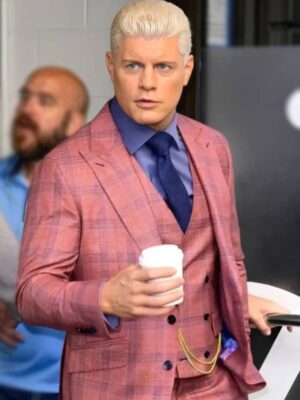 ABC Studio 2025 Cody Rhodes Plaid Blazer