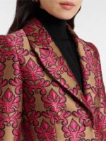 Access Daily 2025 Jane Lynch Pink Jacquard Blazer