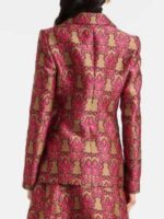 Access Daily 2025 Jane Lynch Pink Jacquard Blazer