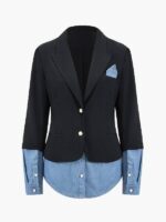 Access Daily 2025 Kendra Scott Denim Layered Blazer