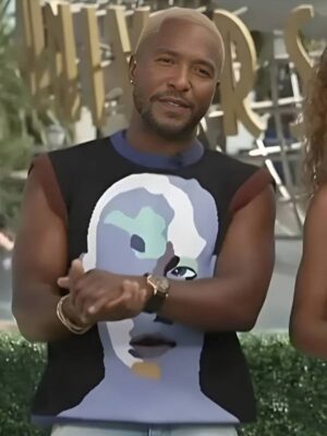 Access Hollywood Scott Evans Abstract Face Vest